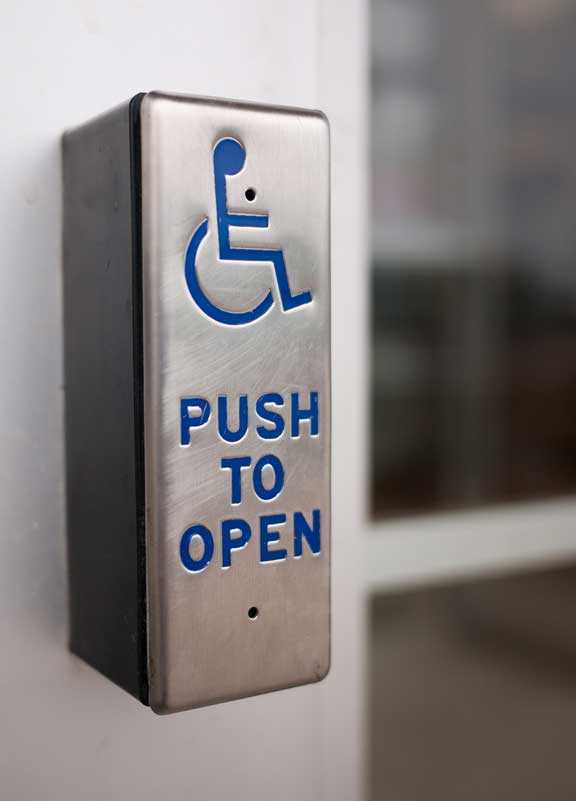 disabled door size
